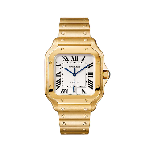 Santos de Cartier 40 mm automatique en or jaune, grand mod&egrave;le